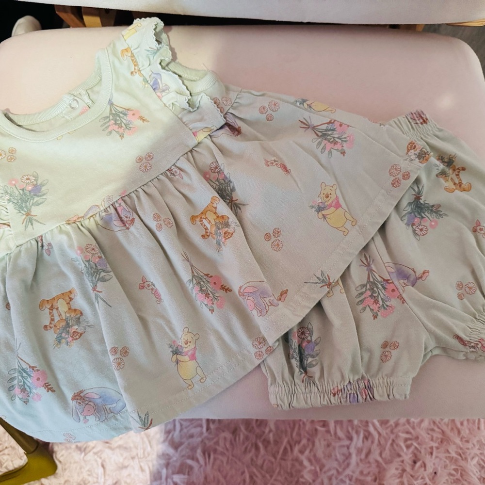 Disney Pastel Green Kids Matching Set